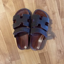 HERMÈS Gr 37 5 Damen Sandalen Pantolette Cyp...