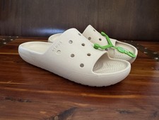 Crocs Classic Slide V2 Shiitake Beige Sandals Women  s 6 Men  s 4 New w/ Tags