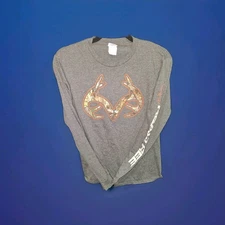 RealTree Men's Small Gray Long Sleeve T-shirt