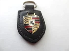 Porsche 911 REU HEUBACH Leather Key Fob Ring Chain keychain