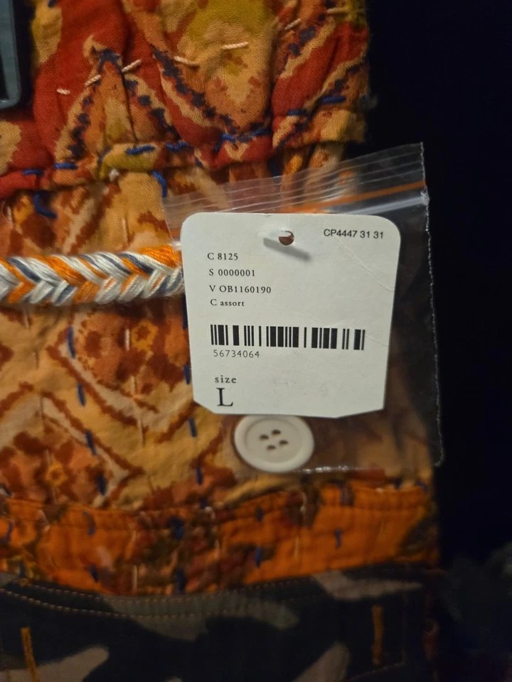 Pantalones cortos Free People bellamente hechos talla grande. Hecho artesanalmente nuevo con etiquetas. Tela increíble Foto 2 de 4