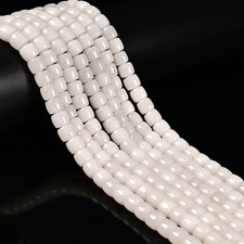White /Aquamarine Color Dyed Jade Smooth Rondelle Wheel Beads 7x8mm 15'' Strand