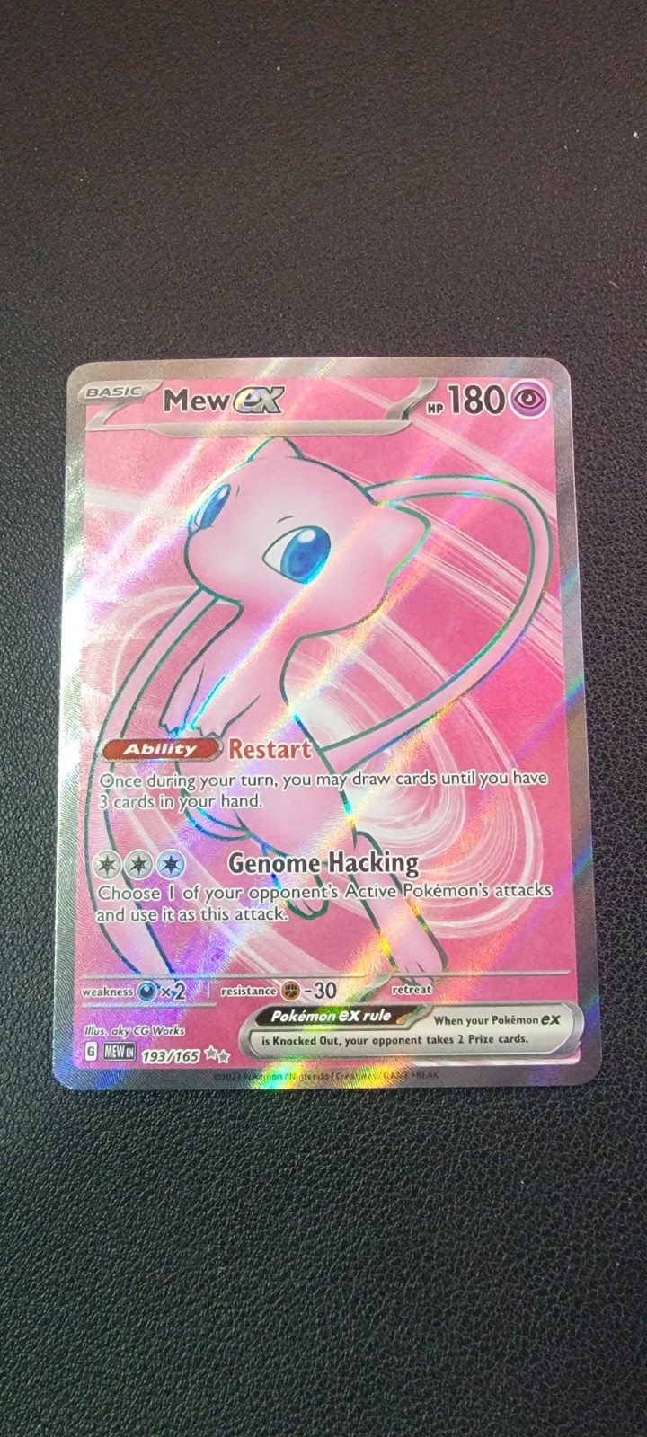 Pokemon TCG Mew ex Scarlet & Violet 151 Full Art Holo Ultra Rare 193/165 Eng