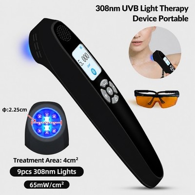 308nm UVB Light Therapy Phototherapy Device for Skin Spot Care 65mW/cm² 9 Diodes