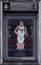 2020-21 PANINI CHRONICLES HOMETOWN HEROES OPTIC #554 LUKA DONCIC BGS 9