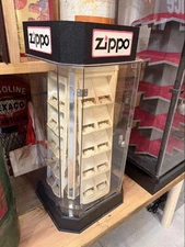 Zippo display stand clear plastic multiple lighter storage used