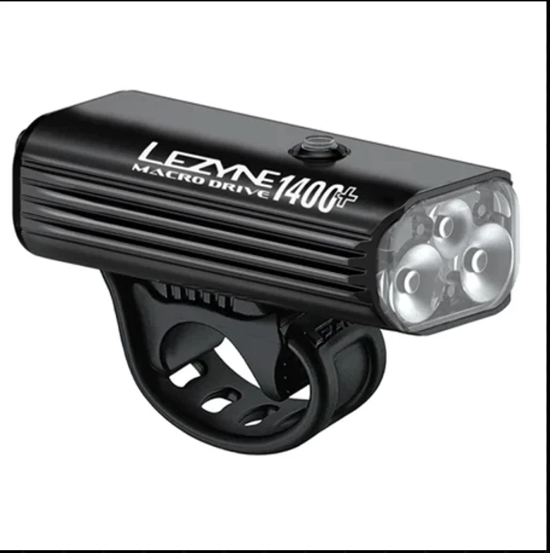 LEZYNE Macro Drive 1400+ Front Satin Black Bicycle Light (1-LED-4-V737) - Image 3 of 3