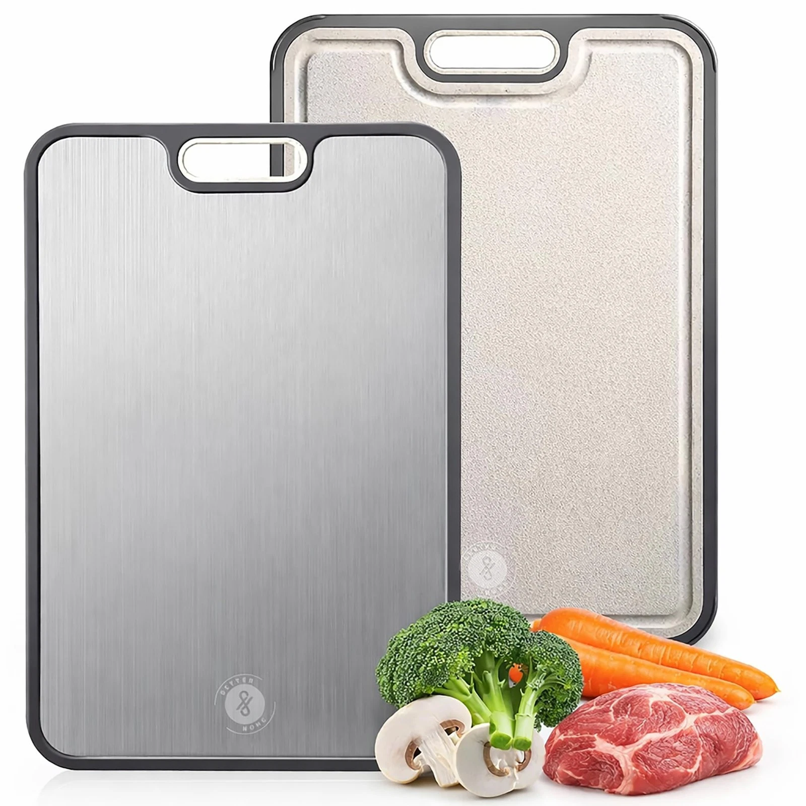 Titanium Cutting Boards for Kitchen – 100% Pure Titanium Chopping Board, Larg...
