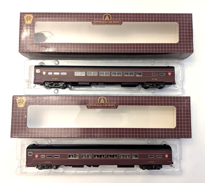 HO Centralia Car Shops P85 Pennsylvania Coach Passenger Car Lot - PRR #4126/4159