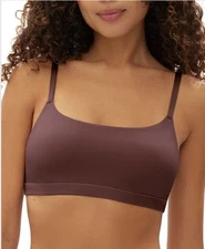 Gap GapBody Women's Super Stretch Scoop Bralette Warm Dark Brown Medium Soft 