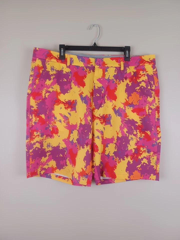 Новый с Ярлыками лот (2) Hreski шорты для гольфа мужской размер 40 многоцветный все над печать дизайн - Изображение 2 из 4