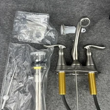 Delta Linden 2594-SSMPU-DST 2 Handle 4 in. Centerset Bathroom Faucet Stainless