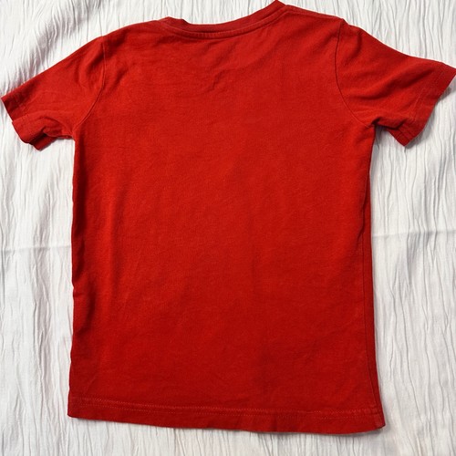 Mini Boden Short Sleeve Tshirt Soccer Applique Brick Red/Orange Cotton Boys 3-4 - Picture 7 of 7