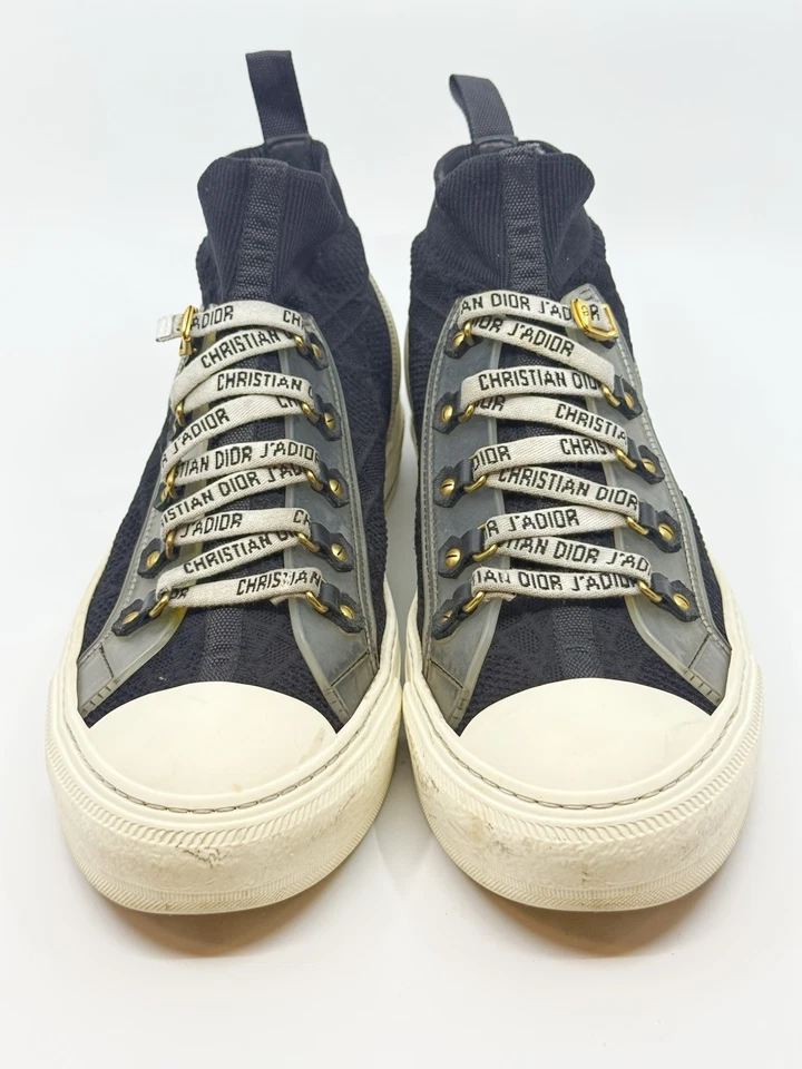 Zapatillas altas Christian Dior Walk'N'Dior negras de punto técnico y cuero 40 Foto 2 de 4