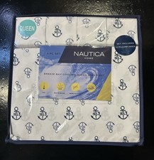 Nautica Home 6 Piece Set - Breeze Bay Cooling QUEEN 1 Flat  Fitted Sheet NEW