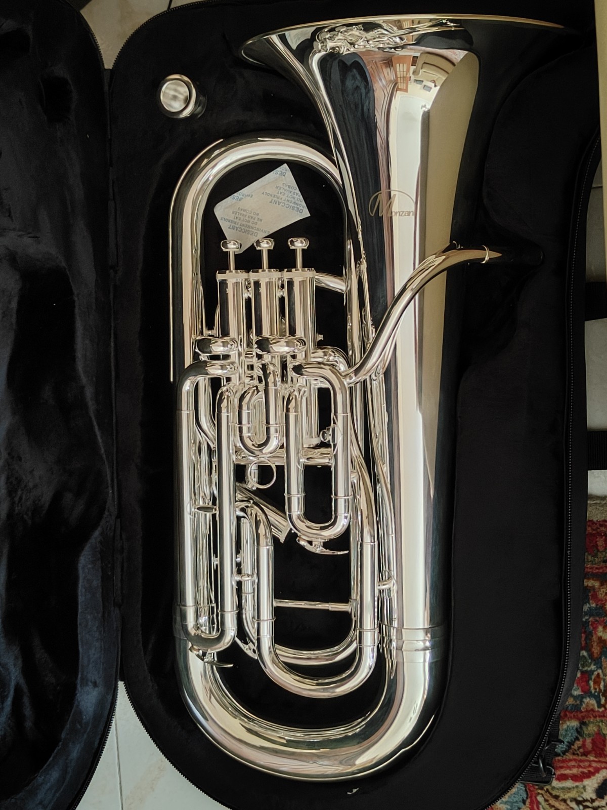 Euphonium Monzani Mzep - 1150s + Raccoglitore Acqua Pistoni