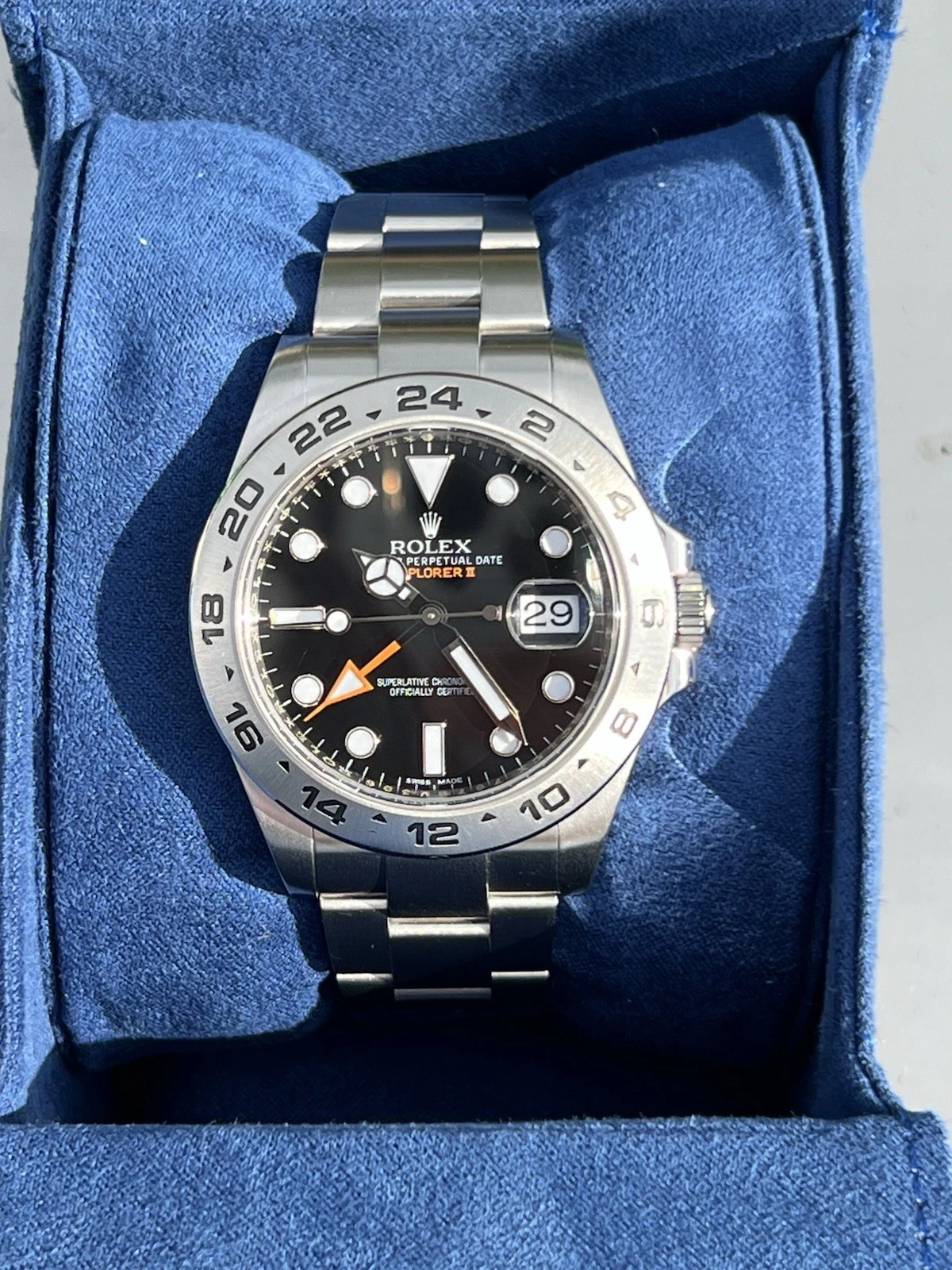 Rolex Explorer II  216570 Black 42mm Rolex Warranty Card