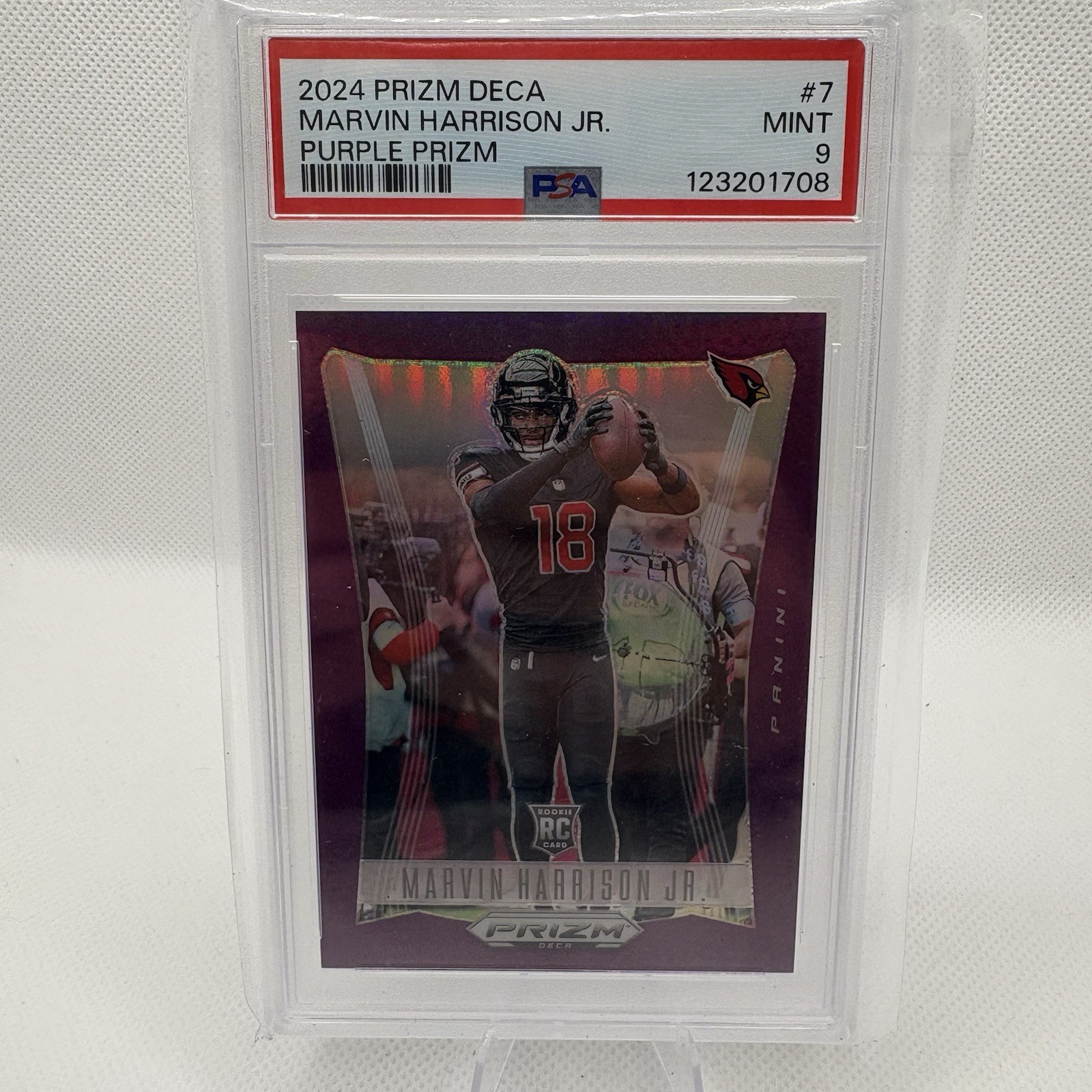 2024 Prizm Deca Marvin Harrison Jr. Purple Prizm (RC) #7 /99