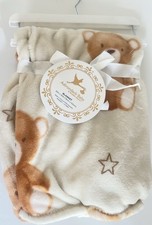 NEW My Cozy Baby Blanket Lightweight Teddy Bear Theme Adirondack Baby Unisex