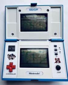 Nintendo 1988 Vintage Game Watch Gold Cliff MV-64 Very Good Condition