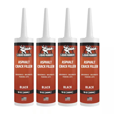 Asphalt Crack Filler 10 Oz. Self-Leveling Waterproof Sealant for Driveways and W