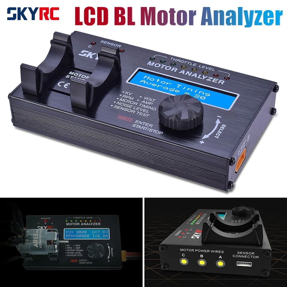 SKYRC SK-500020 Motor Analyzer BL Brushless Elektromotor Analyzer für RC Auto - Bild 3 von 4