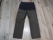 GA3 Men's WRANGLER ATG All Terrain Gear Denim Jeans Canvas Work Pants 32/32