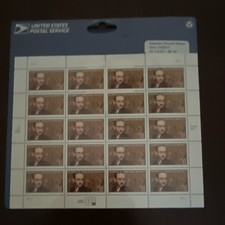 USPS Stephen Vincent Benet 32 Cent Mint Never Hinged Stamp Sheet 20 Stamps 1997