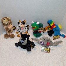 Vintage 90s Meanies Plush Lot 6 - Series 1 & 2 With Tags DIGGER Snake Eyes BEAR Vintage 90s Meanies Plush Lot 6 - Series 1 & 2 With Tags DIGGER Snake Eyes BEAR - Image 1