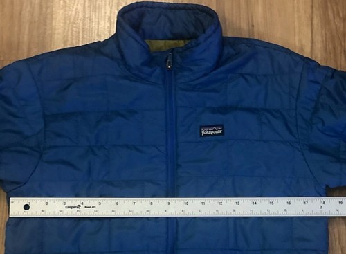 Patagonia Boys Nano Puff Jacket Youth XL 14 -16 Blue Full Zip Lightweight Tech - Picture 7 of 10