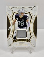 2024 National Treasures MAXX CROSBY Gold Century Materials Patch Raiders /49