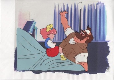 Minky Momo Cel Art C18 Anime Cel Gemälde Vintage Sammlerstück Handarbeit
