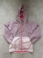 Eddie Bauer Kids Hooded Jacket Pink Colorblock Size L 14 16 Fleece Lined