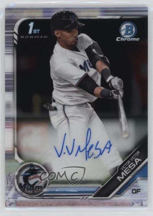 2019 Bowman Chrome Prospect Auto Victor Victor Mesa #CPA-VVM Auto 13c1