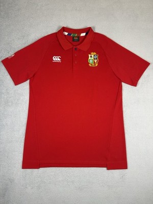 Canterbury British & Irish Lions Rugby 2020/21 Men s Large Red Pique Polo Shirt