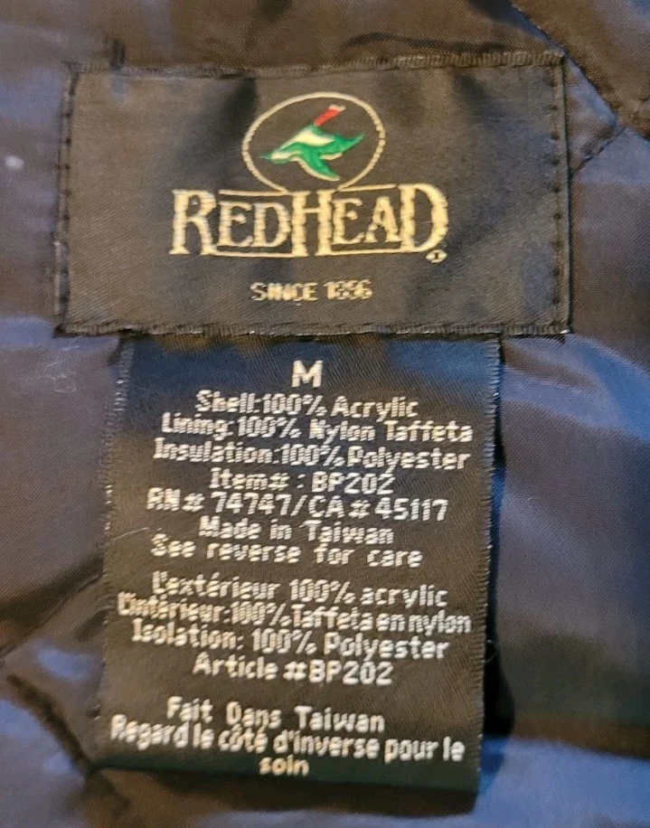 Redhead Blaze Orange Insulated Hunting Cover Alls Size Medium - Image 2 of 4