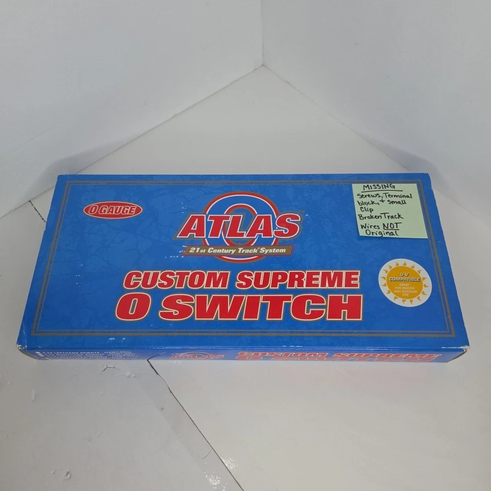 3x Atlas #6073 O-72 Right Hand Remote Switch Track - O Gauge 3-Rail FOR PARTS - Image 2 of 4