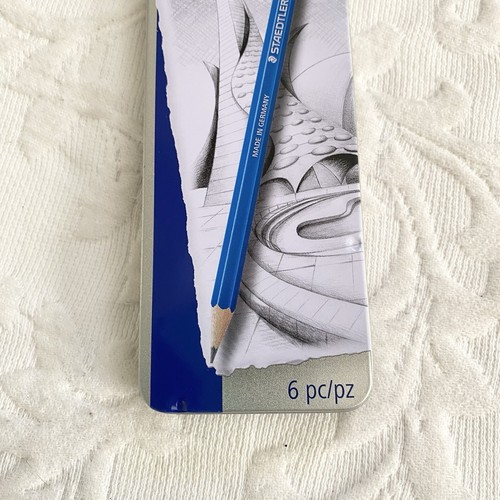 Staedtler Mars Lumograph Premium Sketching & Drawing Pencils 6 Pieces Germany - Picture 10 of 12