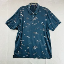 William Murray Polo Shirt Mens LARGE Golf Jersey Kingston Muni Halfmoon Bay