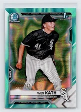 2021 Bowman Draft - Chrome Wes Kath #BDC-43 Aqua Lava Refractor /199 (RC)