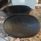 Wagner  No. 5 Cast Iron Oval Roaster With Lid Dutch Oven 1800  Rare