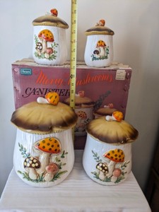 Mushroom Canister Set | eBay
