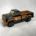 Tonka Toy Pickup Truck Black & Tan Pressed Steel Made In USA 70s / 80s Vintage