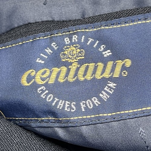 Vintage Centaur Wool Blazer Mens SZ 38 Med Navy Gold Buttons UK Made Preppy Ivy - Picture 7 of 24