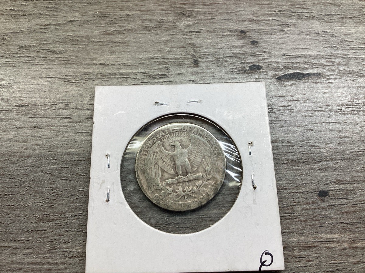 1942-D Washington VF Silver Quarter U.S. 90% Silver Coin