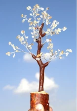 75+ Lemon Citrine Gemstones SIlver Branches Bonsai Decor Tree GW GW