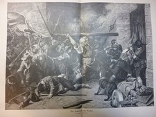 Orig. Holzstich - Defregger - Der Schmid von Kochel. Von Franz Defregger.