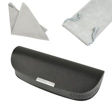 Glasses Case hard shell,3-in-1 Travel Sunglasses Case  Eyeglass Case Black