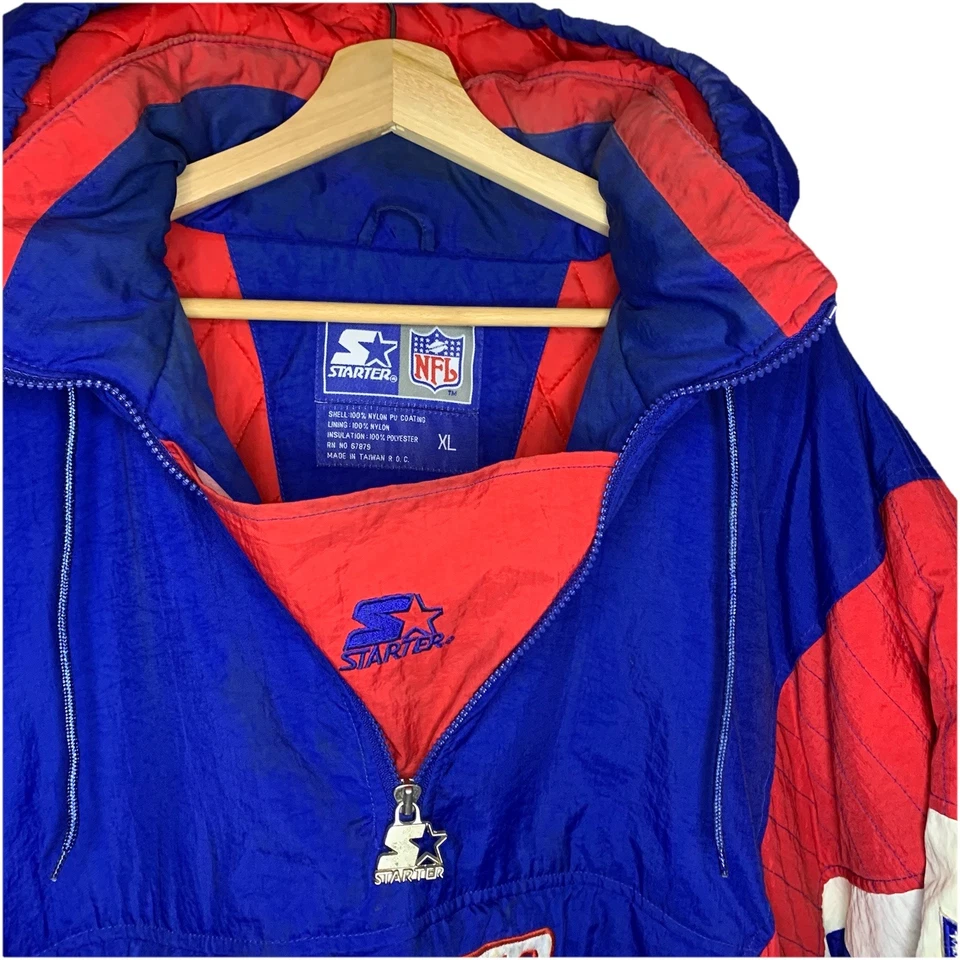 Vintage New York Giants Jacket Mens Large Puffer NFL Football Starter 90s XL - Image 3 of 4