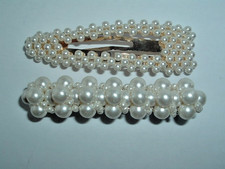 FAUX PEARL BARRETTE SNAP BARRETTE